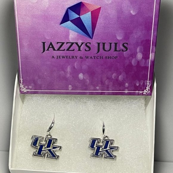 Kentucky Wildcats NCAA Fashion Dangle Earrings NEW - Picture 3 of 3